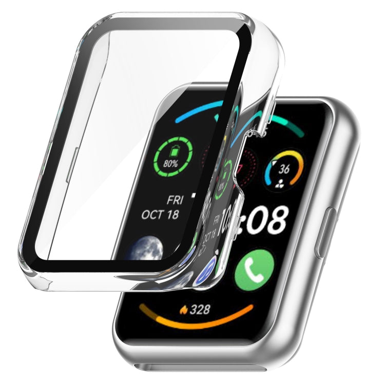 For Huawei Watch Fit 2 / Fit 2 Active PC + Tempered Glass Integrated Watch Case(Transparent) - free shipping - PMC TechLife - Order now!