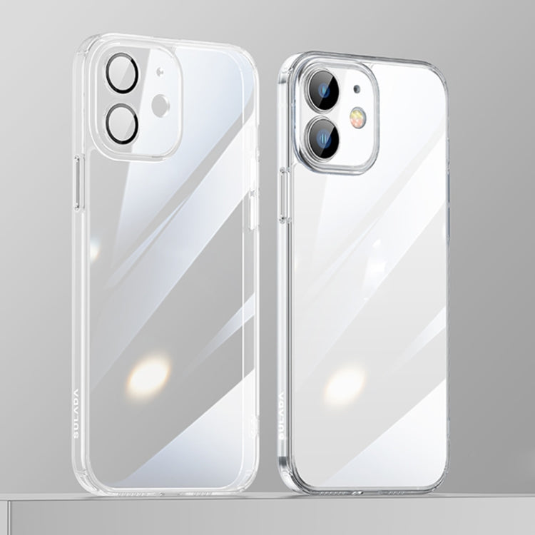 For iPhone 12 SULADA Crytal Steel Series Diamond Glass + TPU Phone Case(Transparent) - iPhone 12 / 12 Pro Cases by SULADA | Online Shopping South Africa | PMC TechLife