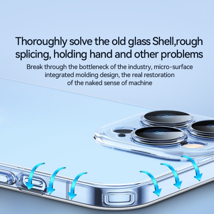 For iPhone 12 SULADA Crytal Steel Series Diamond Glass + TPU Phone Case(Transparent) - iPhone 12 / 12 Pro Cases by SULADA | Online Shopping South Africa | PMC TechLife