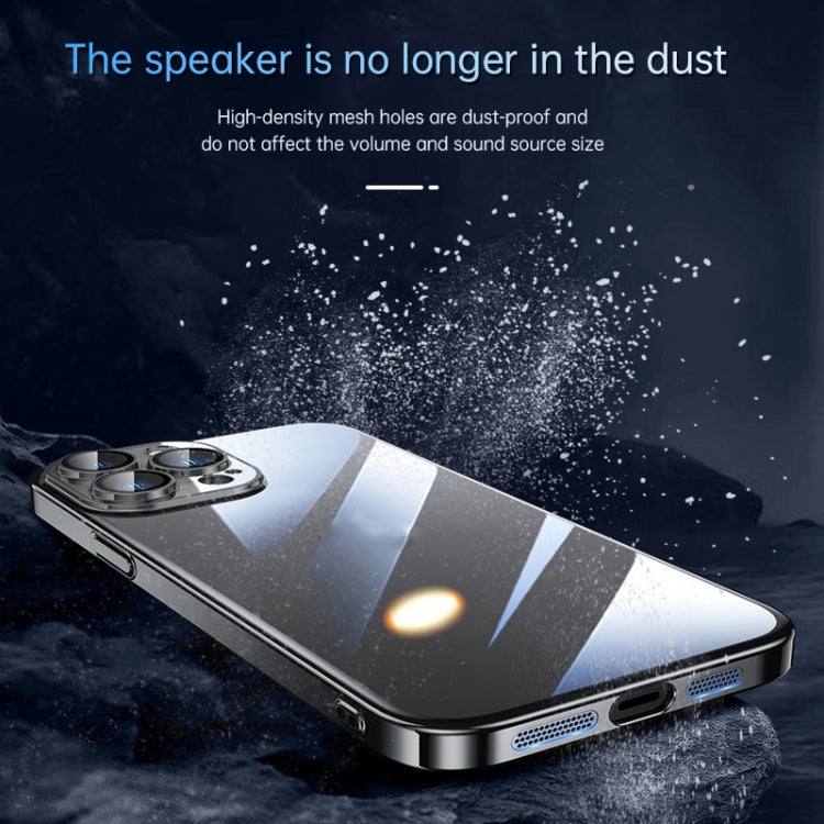 For iPhone 12 Pro SULADA JINGJIA Series Lens Protector PC Phone Case(Blue) - iPhone 12 / 12 Pro Cases by SULADA | Online Shopping South Africa | PMC TechLife