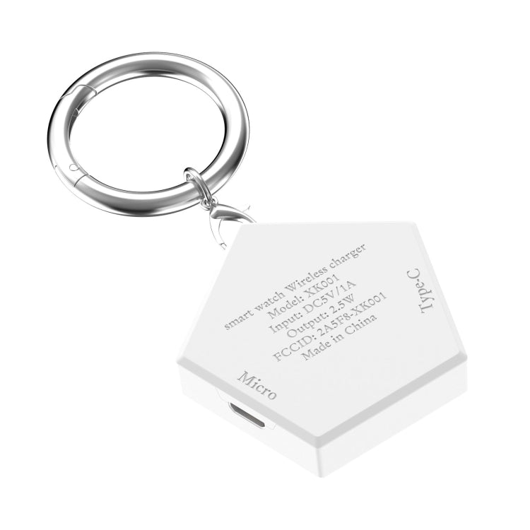 For Samsung Galaxy Watch5 / 5 Pro / 4 / 3 / Active 2 /  Active Portable Universal Smart Watch Charger(White) - Charger by PMC TechLife | Online Shopping South Africa | PMC TechLife | Buy Now Pay Later Mobicred