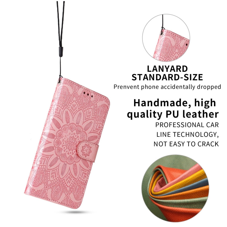 For Samsung Galaxy A33 5G Embossed Sunflower Leather Phone Case(Pink) - free shipping - PMC TechLife - Order now!