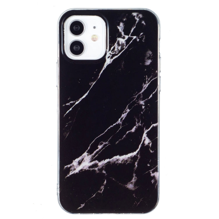 For iPhone 12 mini IMD Marble Pattern TPU Phone Case (Black) - iPhone 12 mini Cases by PMC TechLife | Online Shopping South Africa | PMC TechLife | Buy Now Pay Later Mobicred