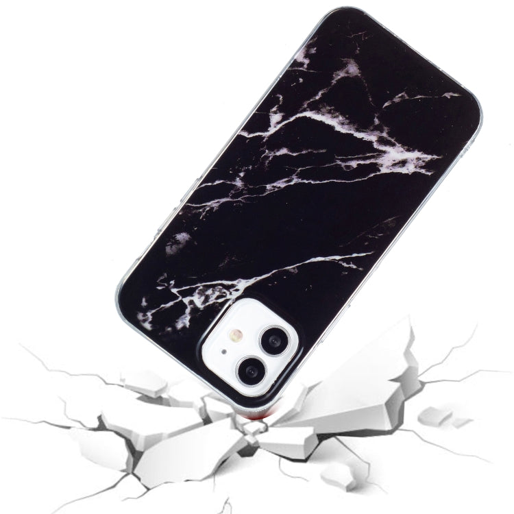 For iPhone 12 mini IMD Marble Pattern TPU Phone Case (Black) - iPhone 12 mini Cases by PMC TechLife | Online Shopping South Africa | PMC TechLife | Buy Now Pay Later Mobicred