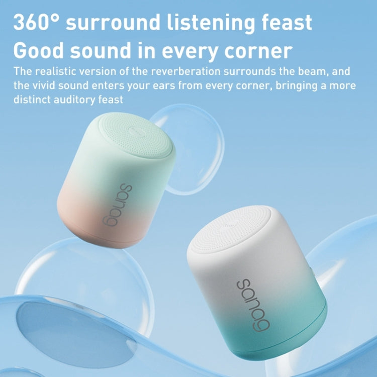 Sanag X6S Outdoor Portable Mini Gradient Bluetooth Speaker(Sky Blue) - free shipping - PMC TechLife - Order now!