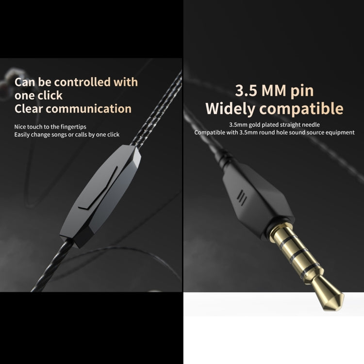 QKZ AK2 Sports In-ear Wired HiFi Sound Heavy Bass 3.5mm Earphone with Mic(Two-color) - free shipping - PMC TechLife - Order now!