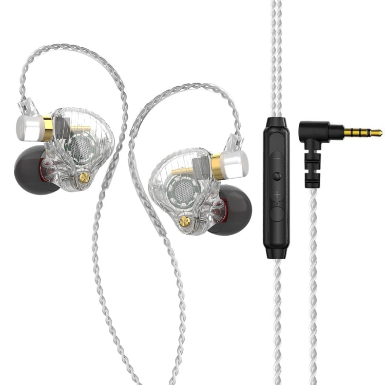 QKZ SK3 3.5mm Sports In-ear Wired HIFI Bass Stereo Sound Earphone with Mic(Transparent) - In Ear Wired Earphone by QKZ | Online Shopping South Africa | PMC TechLife | Buy Now Pay Later Mobicred