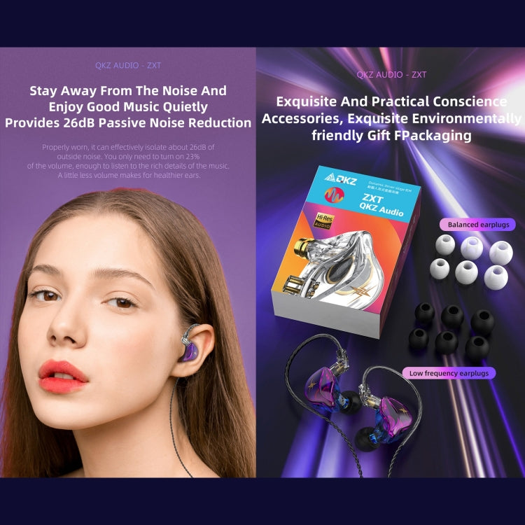 QKZ ZXT Sports In-ear Wired Control Plug HIFI Stereo Stage Monitor Earphone, Style:Standard Version(Black) - free shipping - PMC TechLife - Order now!