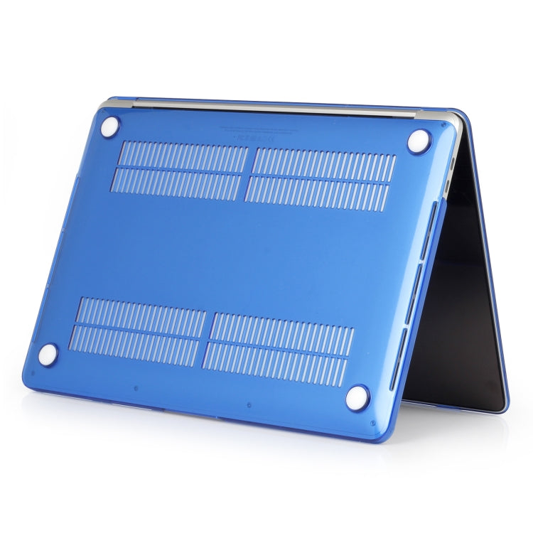 For MacBook Air 13.6 2025 / 2023 / 2022 Laptop Crystal Style Protective Case(Dark Blue) - MacBook Air Cases by PMC TechLife | Online Shopping South Africa | PMC TechLife | Buy Now Pay Later Mobicred