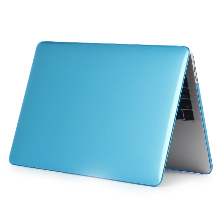 For MacBook Air 13.6 2025 / 2023 / 2022 Laptop Crystal Style Protective Case(Water Blue) - MacBook Air Cases by PMC TechLife | Online Shopping South Africa | PMC TechLife | Buy Now Pay Later Mobicred