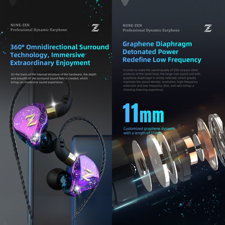 QKZ ZEN In-ear Subwoofer Wire-controlled Music Running Sports Earphone with Mic(Black) - In Ear Wired Earphone by QKZ | Online Shopping South Africa | PMC TechLife | Buy Now Pay Later Mobicred
