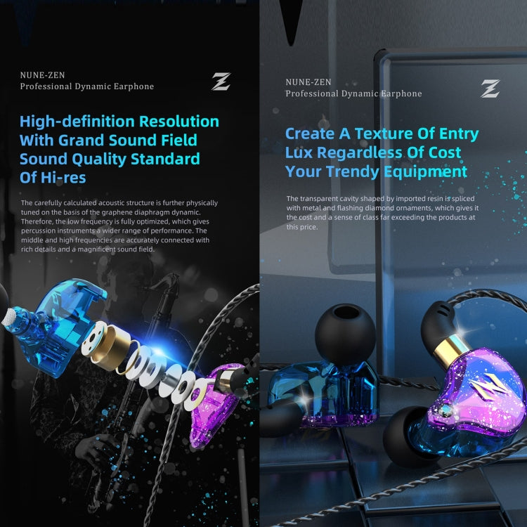 QKZ ZEN In-ear Subwoofer Wire-controlled Music Running Sports Earphone with Mic(Green) - In Ear Wired Earphone by QKZ | Online Shopping South Africa | PMC TechLife