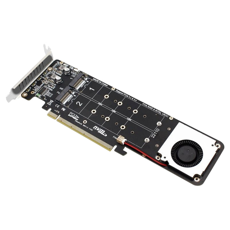 PCIe X16 to M.2 M-key NVMEx4 SSD RAID Converter Card - Others by PMC TechLife | Online Shopping South Africa | PMC TechLife | Buy Now Pay Later Mobicred