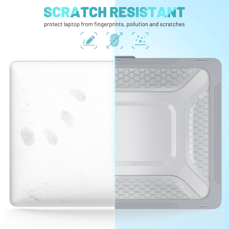 PC + TPU Honeycomb Laptop Protective Case For MacBook Pro 14.2 inch A2442 2021(Star Gray) - MacBook Pro Cases by PMC TechLife | Online Shopping South Africa | PMC TechLife
