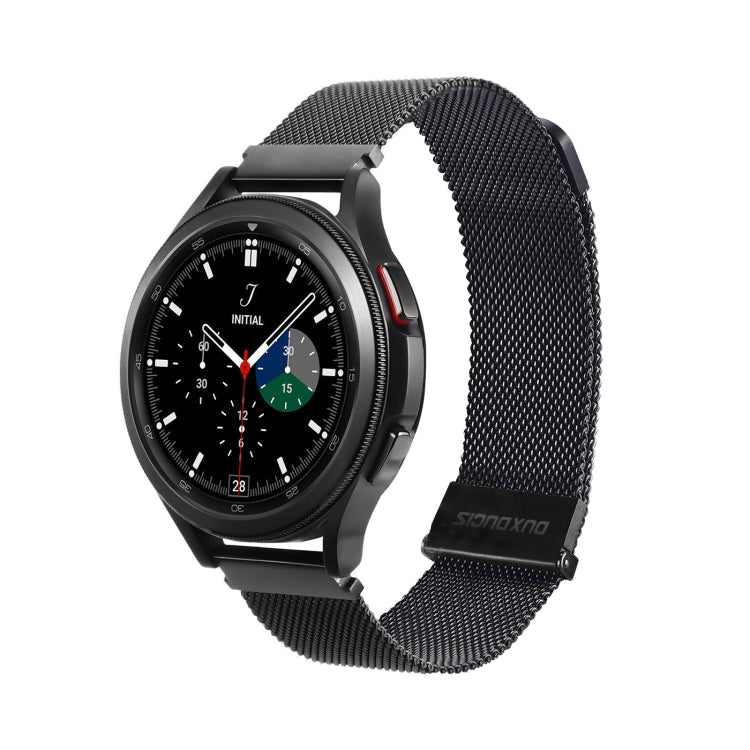 DUX DUCIS Milanese Watch Band For Samsung Watch Series 20mm(Black) - Watch Bands by DUX DUCIS | Online Shopping South Africa | PMC TechLife | Buy Now Pay Later Mobicred