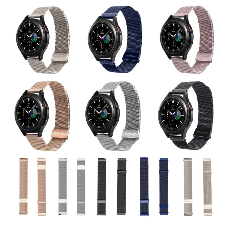 DUX DUCIS Milanese Watch Band For Samsung Watch Series 20mm(Gold) - Watch Bands by DUX DUCIS | Online Shopping South Africa | PMC TechLife | Buy Now Pay Later Mobicred