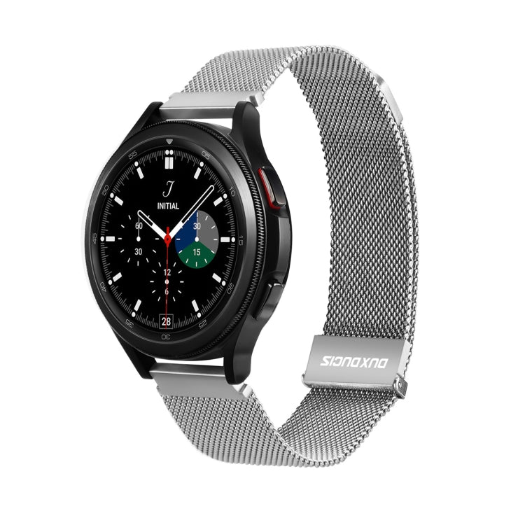 DUX DUCIS Milanese Watch Band For Samsung Watch Series 20mm(Silver) - Watch Bands by DUX DUCIS | Online Shopping South Africa | PMC TechLife | Buy Now Pay Later Mobicred