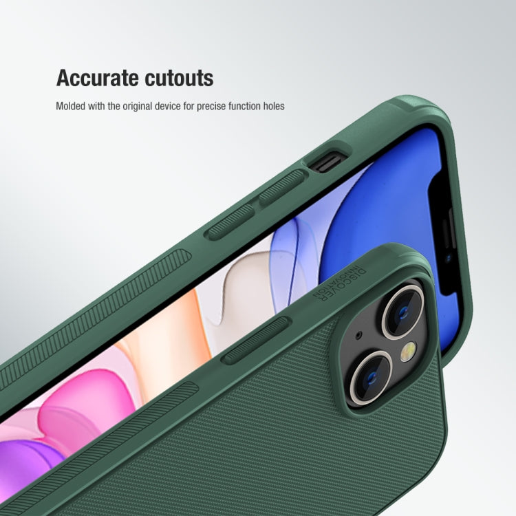 For iPhone 14 NILLKIN Frosted Shield Pro PC + TPU Phone Case (Black) - iPhone 14 Cases by NILLKIN | Online Shopping South Africa | PMC TechLife