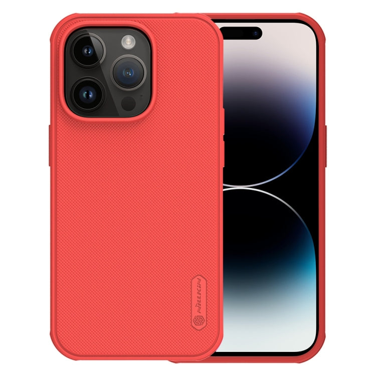 For iPhone 14 Pro NILLKIN Frosted Shield Pro PC + TPU Phone Case(Red) - iPhone 14 Pro Cases by NILLKIN | Online Shopping South Africa | PMC TechLife