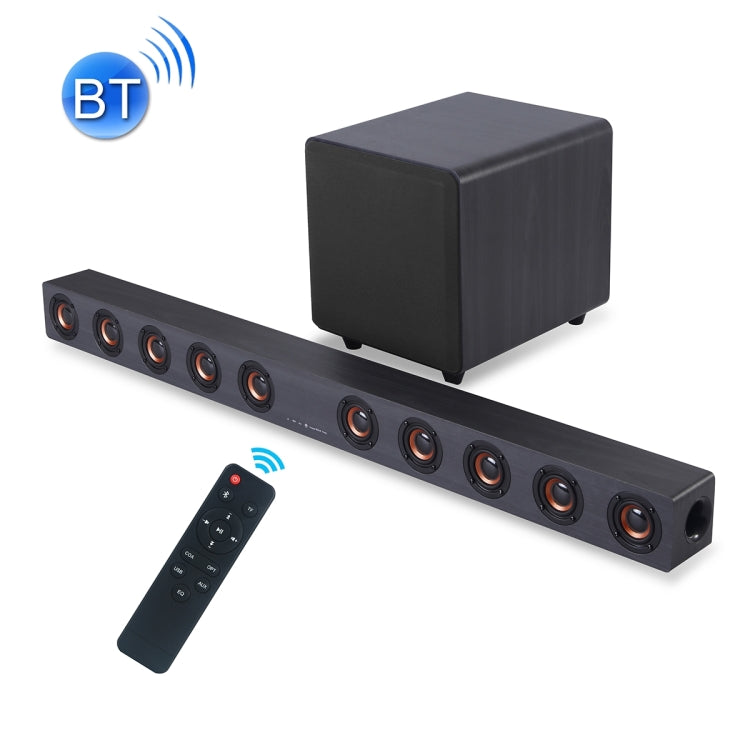 D90 Home Theater Audio Echo Wall Soundbar Subwoofer Bluetooth Audio(Light Grey) - Desktop Speaker by PMC TechLife | Online Shopping South Africa | PMC TechLife