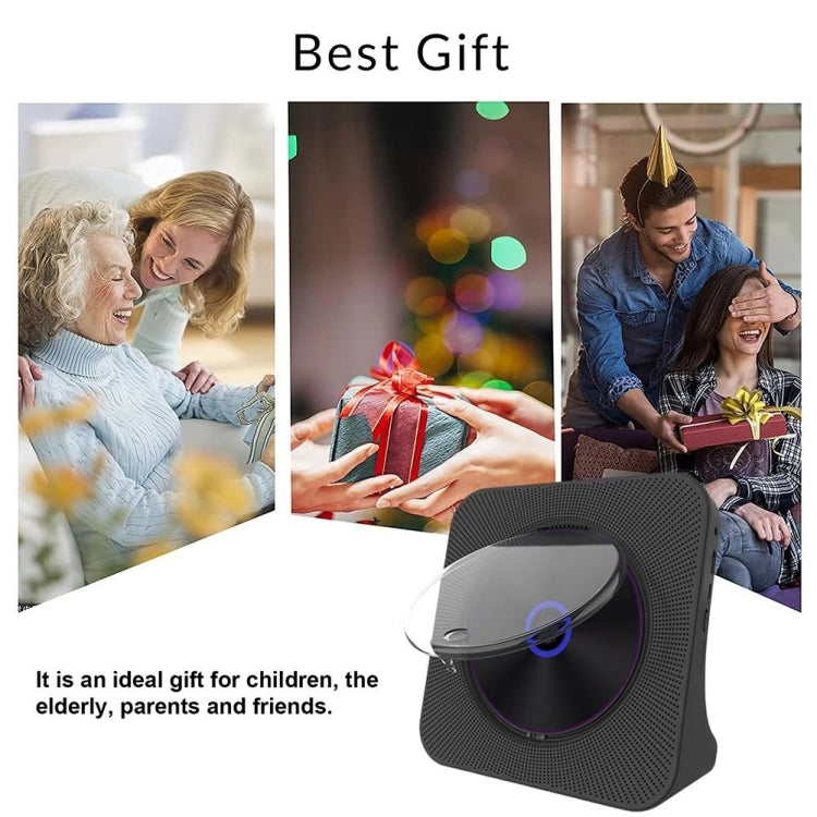 Kecag KC-806 2A Retro Bluetooth Music Disc Album CD Player, Specification:Plug-in Version(Black) - DVD & LCD Player by Kecag | Online Shopping South Africa | PMC TechLife | Buy Now Pay Later Mobicred