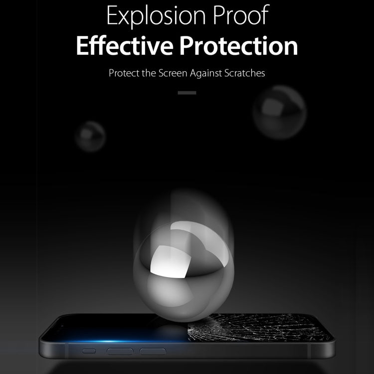 For iPhone 14 Pro 10pcs DUX DUCIS 0.33mm 9H Medium Alumina Tempered Glass Film(Black) - free shipping - PMC TechLife - Order now!