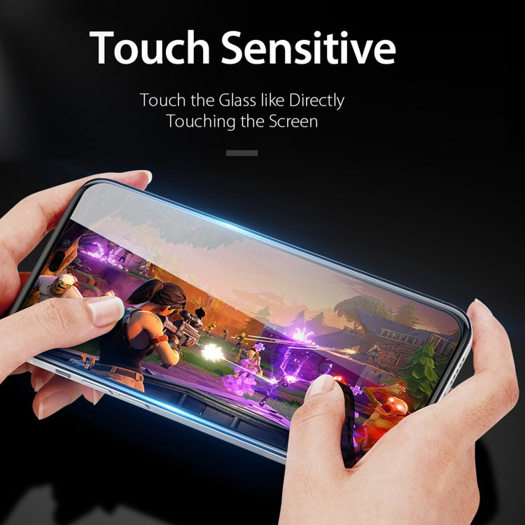 For iPhone 14 Pro 10pcs DUX DUCIS 0.33mm 9H Medium Alumina Tempered Glass Film(Black) - free shipping - PMC TechLife - Order now!