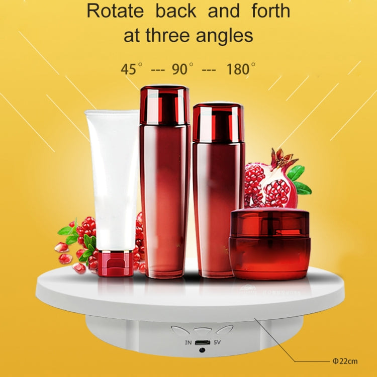 3 in 1 Electric Rotating Display Stand Turntable(White) -  by PMC TechLife | Online Shopping South Africa | PMC TechLife