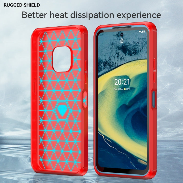 For Nokia XR20 Brushed Texture Carbon Fiber TPU Phone Case(Red) - free shipping - PMC TechLife - Order now!