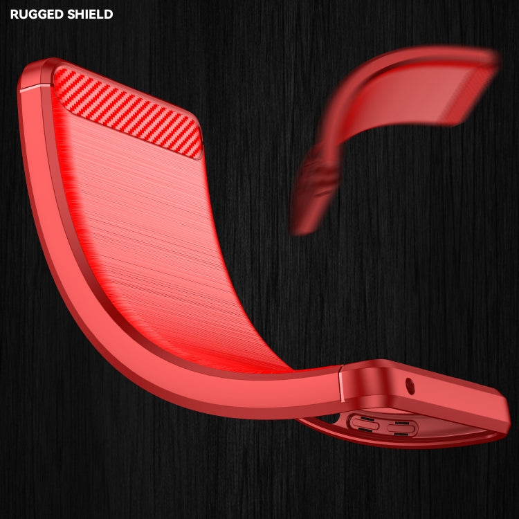 For Nokia XR20 Brushed Texture Carbon Fiber TPU Phone Case(Red) - free shipping - PMC TechLife - Order now!