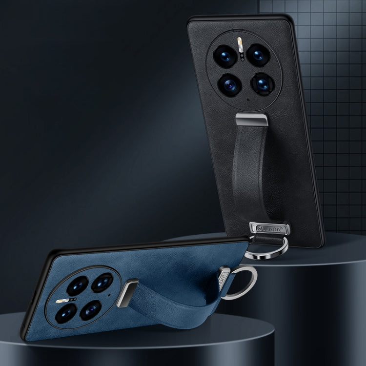 For Huawei Mate 50 Pro SULADA Cool Series PC + Leather Texture Skin Feel Shockproof Phone Case(Orange) - Huawei Cases by SULADA | Online Shopping South Africa | PMC TechLife | Buy Now Pay Later Mobicred