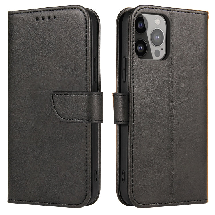 For iPhone 14 Pro Calf Texture Buckle Flip Leather Phone Case(Black) - iPhone 14 Pro Cases by PMC TechLife | Online Shopping South Africa | PMC TechLife | Buy Now Pay Later Mobicred