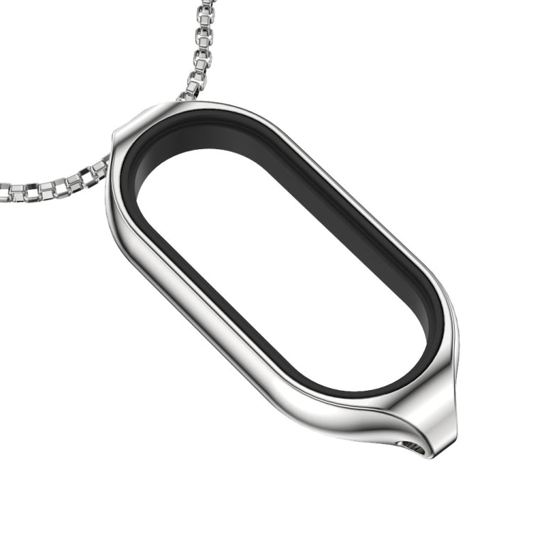 For Xiaomi Mi Band 7 / 7 NFC MIJOBS Metal Pendant Stainless Steel Watch Necklace (Silver) - free shipping - PMC TechLife - Order now!