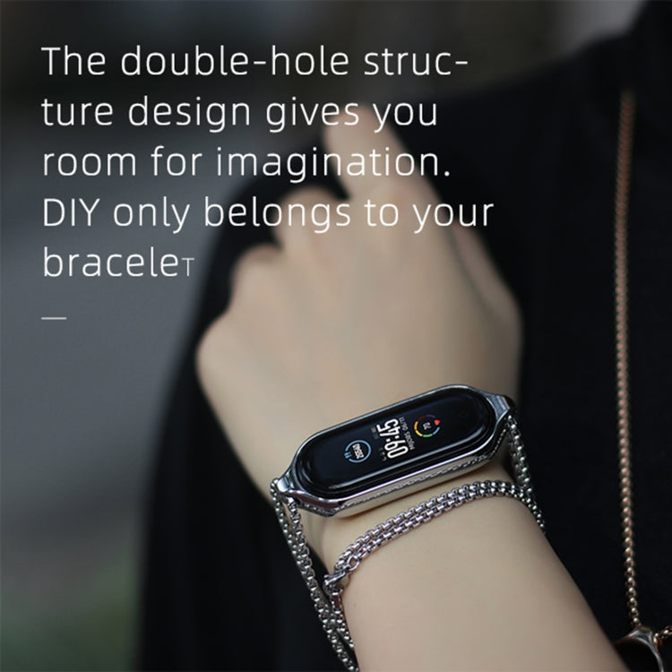 For Xiaomi Mi Band 7 / 7 NFC MIJOBS Metal Pendant Stainless Steel Watch Necklace (Silver) - free shipping - PMC TechLife - Order now!