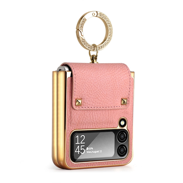 For Samsung Galaxy Z Flip4 5G GKK Colorful PU Phone Case with Ring Holder(Pink) - free shipping - PMC TechLife - Order now!