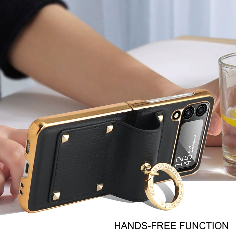 For Samsung Galaxy Z Flip4 5G GKK Colorful PU Phone Case with Ring Holder(Pink) - free shipping - PMC TechLife - Order now!