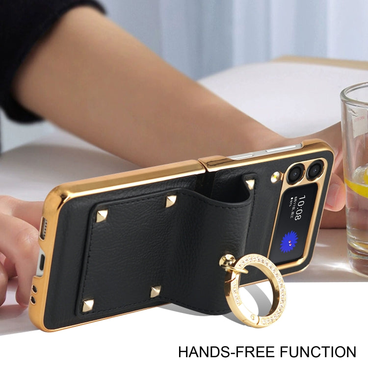 For Samsung Galaxy Z Flip3 5G GKK Colorful PU Phone Case with Ring Holder(Pink) - free shipping - PMC TechLife - Order now!