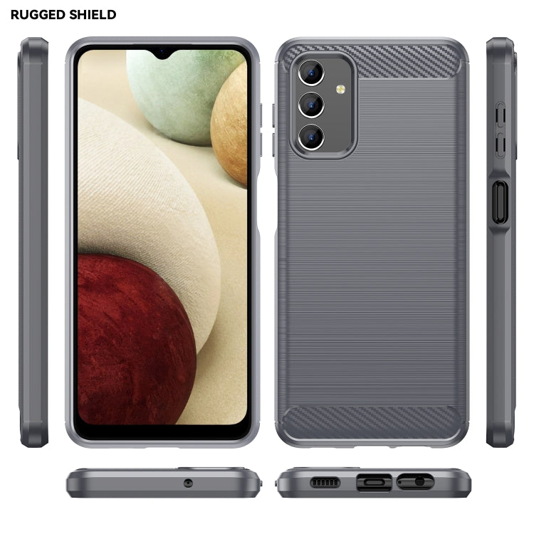 For Samsung Galaxy A04s Brushed Texture Carbon Fiber TPU Case(Grey) - free shipping - PMC TechLife - Order now!
