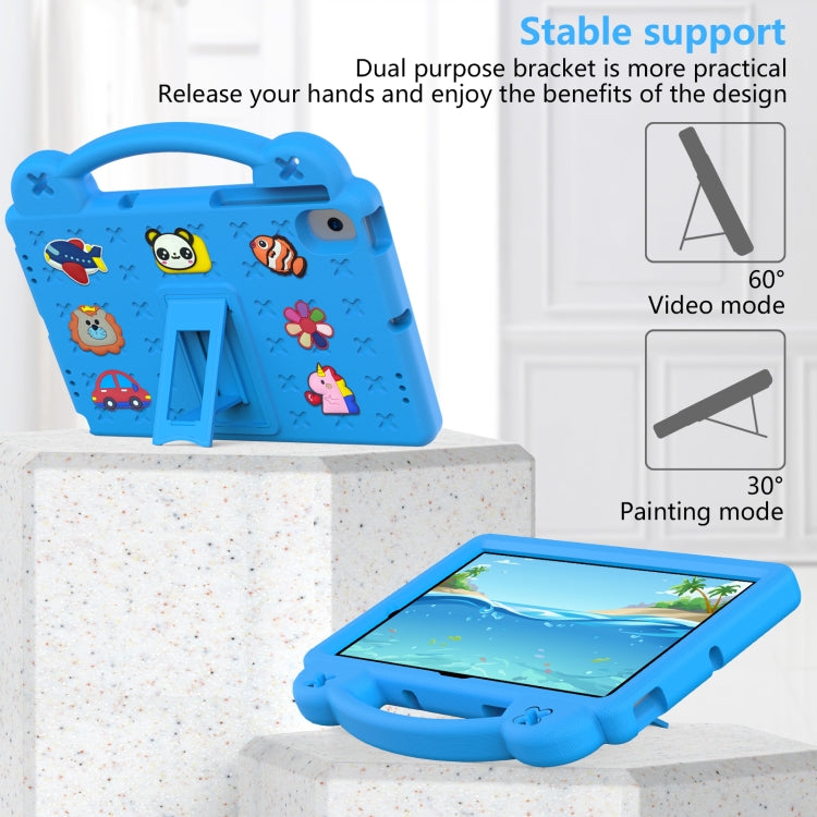 Handle Kickstand Children EVA Shockproof Tablet Case For Samsung Galaxy Tab A8 10.5 2022/2021 / Lenovo Tab M10 Plus 3rd Gen TB125FU 2022 10.6 inch / Huawei MatePad Pro 2021/2019 / Nokia T20 10.36 2021(Sky Blue) - free shipping - PMC TechLife - Order now!