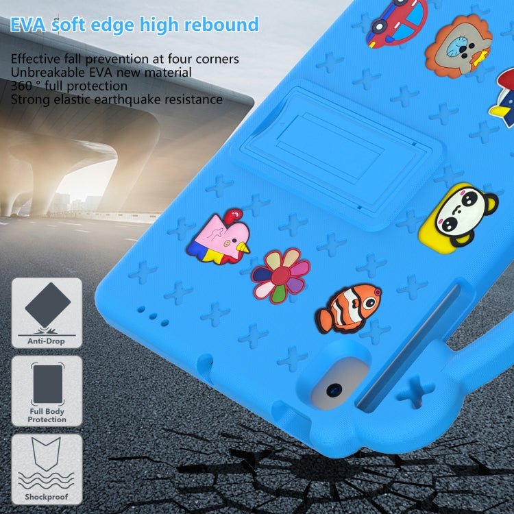Handle Kickstand Children EVA Shockproof Tablet Case For Samsung Galaxy Tab A8 10.5 2022/2021 / Lenovo Tab M10 Plus 3rd Gen TB125FU 2022 10.6 inch / Huawei MatePad Pro 2021/2019 / Nokia T20 10.36 2021(Sky Blue) - free shipping - PMC TechLife - Order now!
