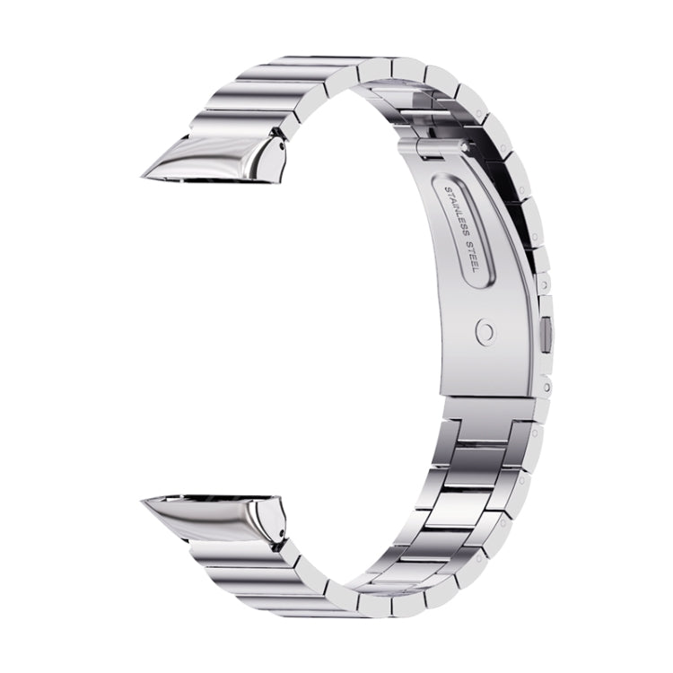 For Huawei Band 6 / Honor Band 6 / 7 Mijobs Bamboo Stainless Steel Metal Watch Band(Silver) - Watch Bands by MIJOBS | Online Shopping South Africa | PMC TechLife | Buy Now Pay Later Mobicred