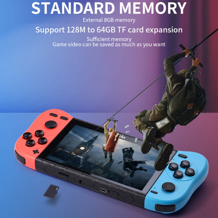 X50 5.1 inch Screen Handheld Retro Game Console 8G Memory with 6000+ Games(Black) - free shipping - PMC TechLife - Order now!