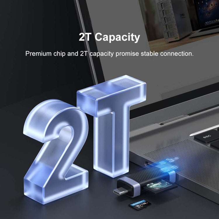 ORICO CS2T-A3 TF/SD Dual Port USB-A3.0 Dual Read Card Reader(Black) -  by ORICO | Online Shopping South Africa | PMC TechLife | Buy Now Pay Later Mobicred