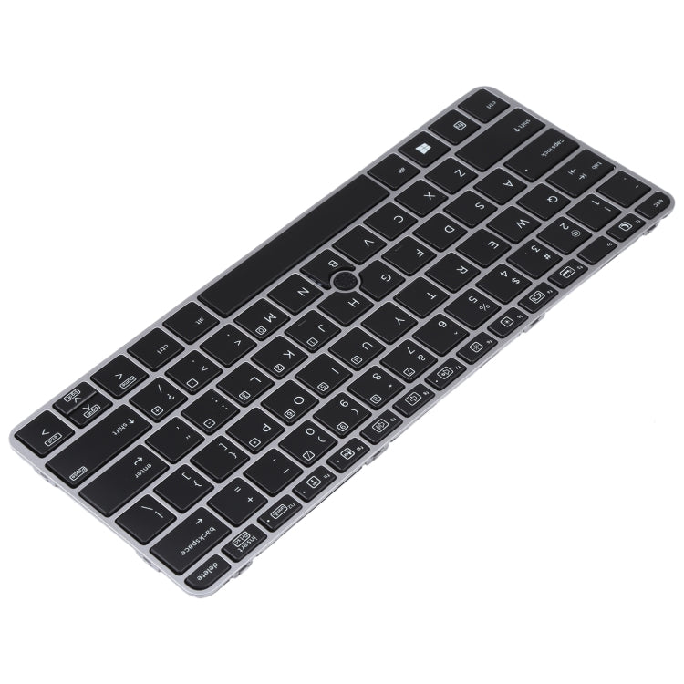For HP EliteBook 820 G3 US Version Keyboard with Backlight and Pointing(Silver) - Replacement Keyboards by PMC TechLife | Online Shopping South Africa | PMC TechLife