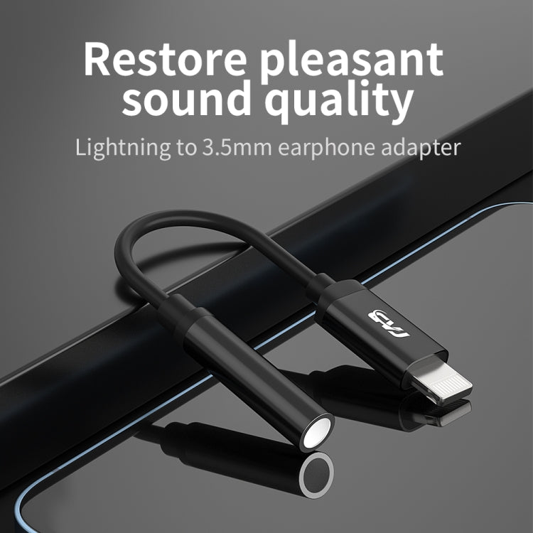 CVJ CM1 8 Pin Male to 3.5mm Female Earphone Audio Adapter(Black) - free shipping - PMC TechLife - Order now!