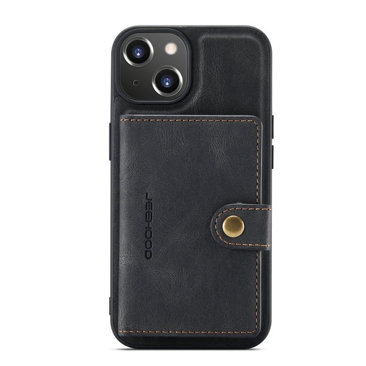 For iPhone 14 JEEHOOD Retro Magnetic Detachable Leather Phone Case (Black) - free shipping - PMC TechLife - Order now!