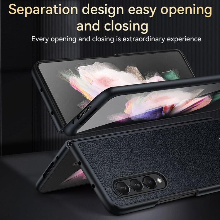 For Samsung Galaxy Z Fold4 SULADA Shockproof TPU + Handmade Leather Phone Case(Brown) - Galaxy Z Fold4 5G Cases by SULADA | Online Shopping South Africa | PMC TechLife
