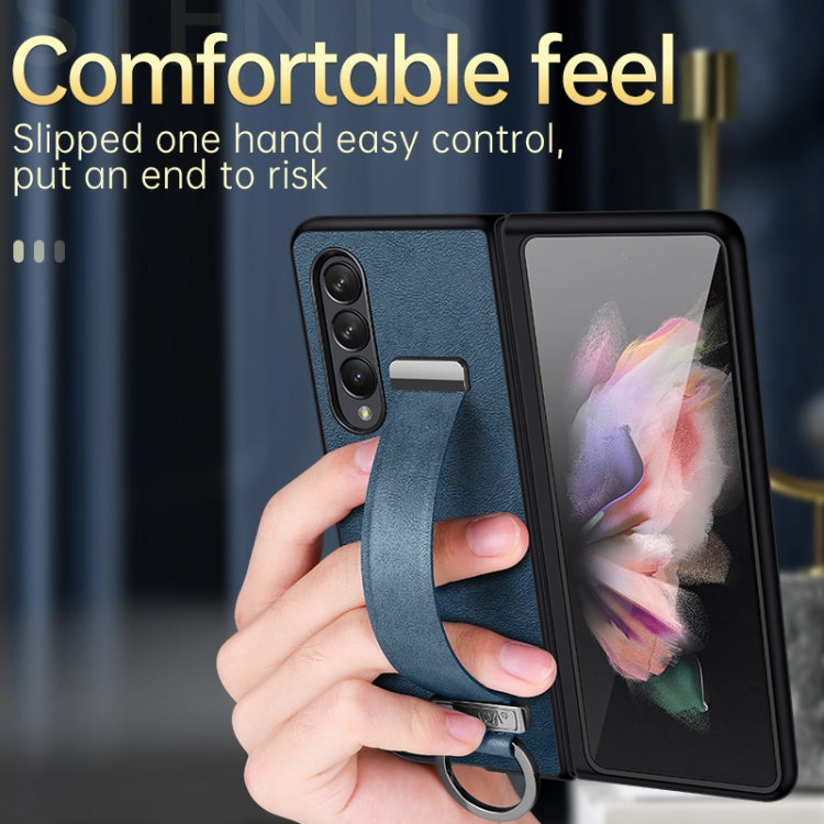 For Samsung Galaxy Z Fold4 SULADA Cool Series PC + Leather Texture Skin Feel Shockproof Phone Case(Green) - Galaxy Z Fold4 5G Cases by SULADA | Online Shopping South Africa | PMC TechLife
