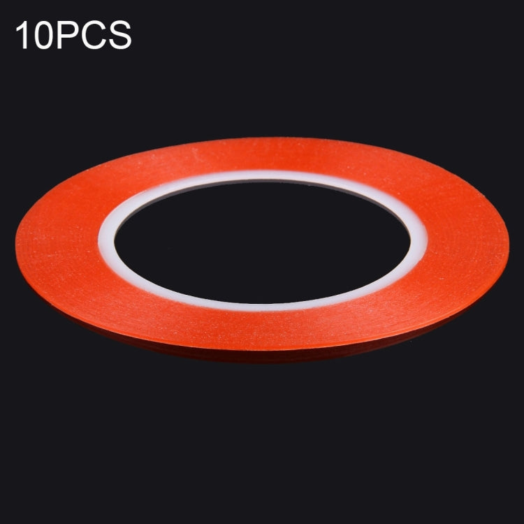 10 PCS 1mm Width Double Sided Adhesive Sticker Tape, Length: 25m(Red) - free shipping - PMC TechLife - Order now!