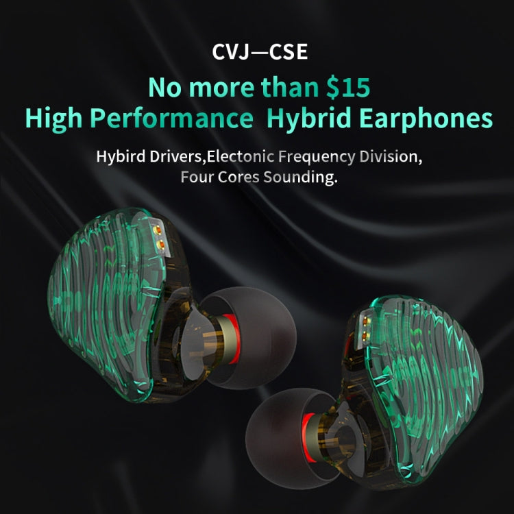 CVJ-CSE Ring Iron Hybrid Music Running Sports In-Ear Wired Headphone, Style:Without Mic(Green) - free shipping - PMC TechLife - Order now!